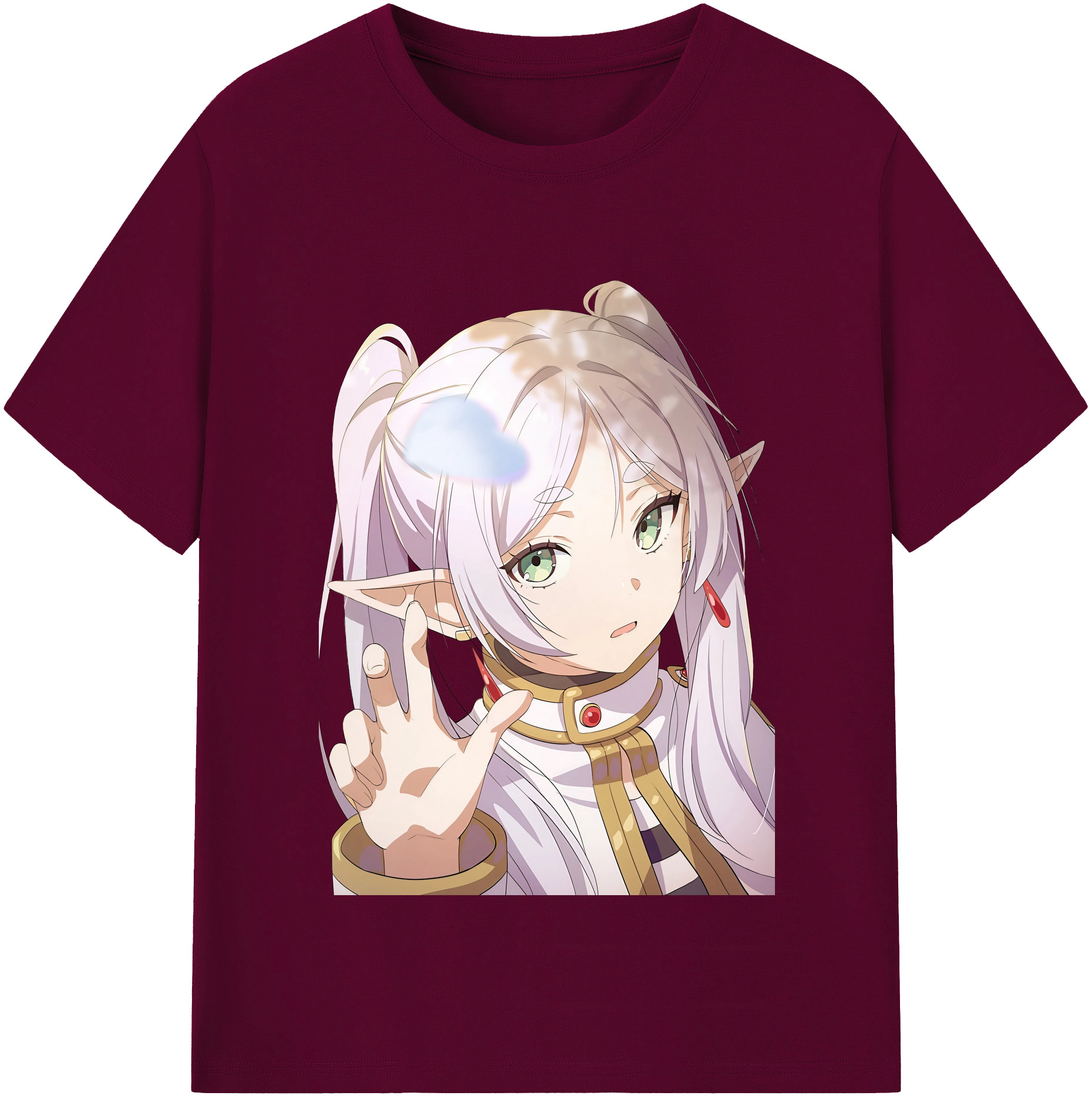 （画像用） 葬送のフリーレン Frieren レディースカジュアルプリントTシャツ（綿100％）